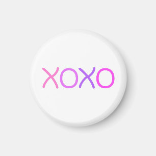 Rosa, lila und lavenhaft Xoxo schön Magnet
