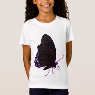 Rosa, Lila und schwarze Girls Schmetterling T - Sh T-Shirt