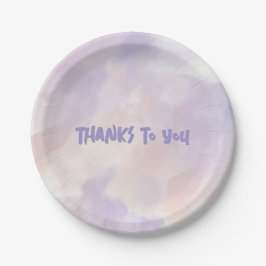 Rosa - Lila Valentinstag Pappteller