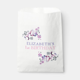 Rosa Lila Wasserfarbe Sie ist ein Geburtstag von G Geschenktütchen