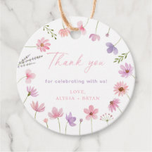 Rosa Lila Wildblumen Kinderdusche