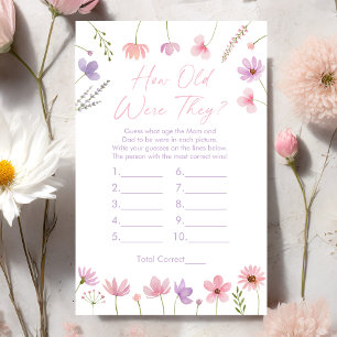 Rosa Lila Wildblumen, wie alt sie waren