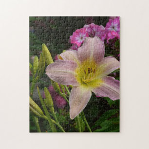 Rosa Lilie Blume Puzzle