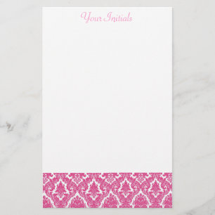 Rosa Lilie Briefpapier