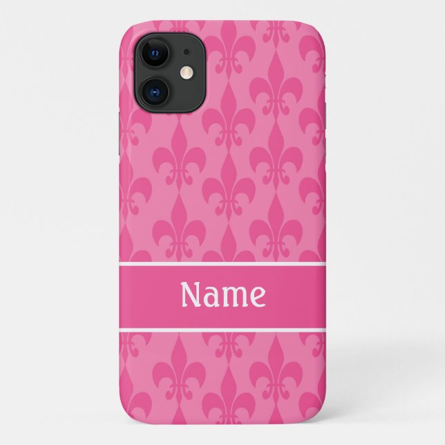 Rosa Lilie Girly iPhone 4 Fall Case-Mate iPhone Hülle (Rückseite)