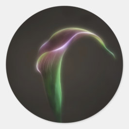 Rosa-Lilie Runder Aufkleber