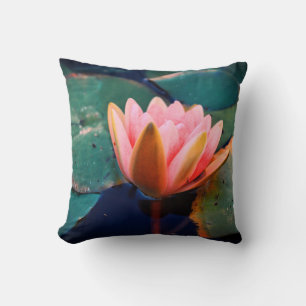 Rosa Liliengrüne Pflanze Kissen Kissen Kissen Kiss