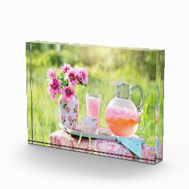 Rosa Limonade Fotoblock