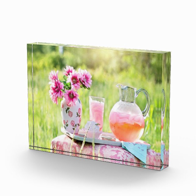 Rosa Limonade Fotoblock (Rechts)