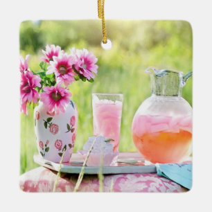 Rosa Limonade Keramikornament