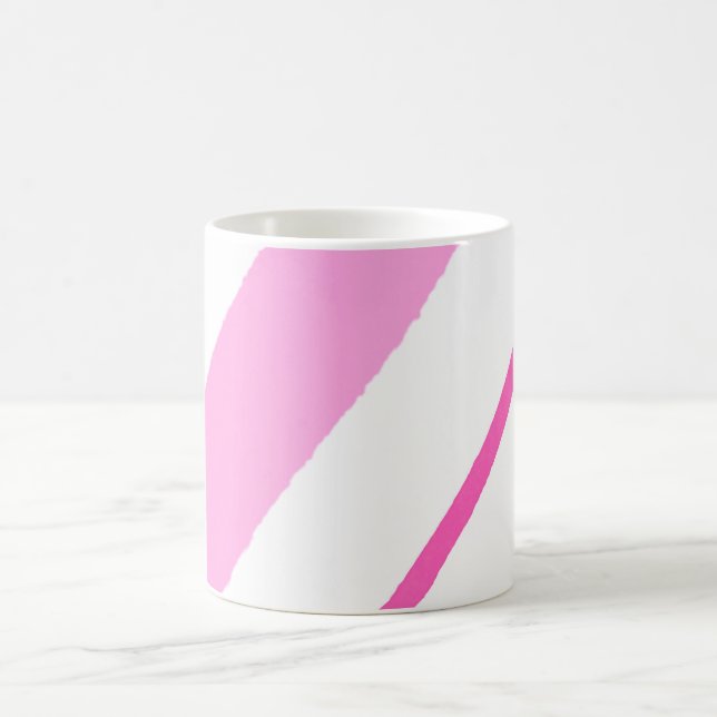 Rosa Linien Kaffeetasse (Mittel)