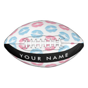 Rosa Lippen, blaue Lippen, Kuss, Ihr Name, persona Football