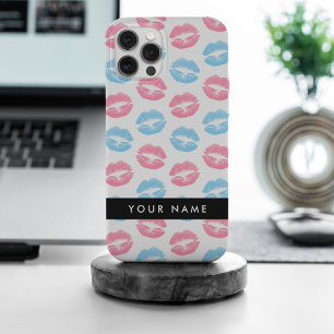 Rosa Lippen, blaue Lippen, Kuss, Ihr Name, persona iPhone 15 Pro Max Hülle