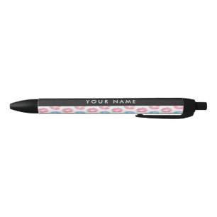 Rosa Lippen, blaue Lippen, Kuss, Ihr Name, persona Kugelschreiber