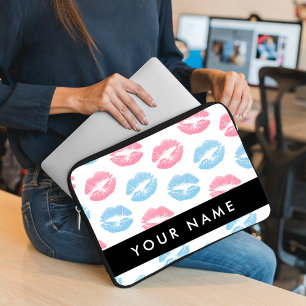 Rosa Lippen, blaue Lippen, Kuss, Ihr Name, persona Laptopschutzhülle