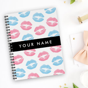 Rosa Lippen, blaue Lippen, Kuss, Ihr Name, persona Notizbuch