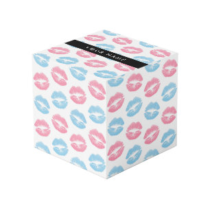 Rosa Lippen, blaue Lippen, Kuss, Ihr Name, persona Würfel