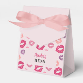 Rosa Lippen Küssen Sie die Miss Hens Gastgeschenk  Geschenkschachtel