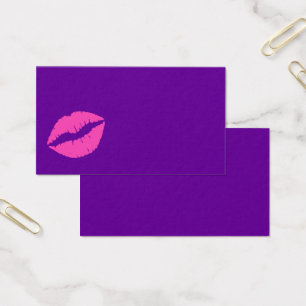 Rosa Lippen leer violett