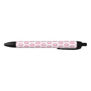 Rosa Lippen, Lippenmuster, rosa Lipstick, Kuss Kugelschreiber