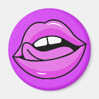 Rosa Lippen-Magnet