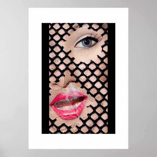 Rosa Lippen Poster (Vorne)