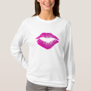 Rosa Lippen T-Shirt