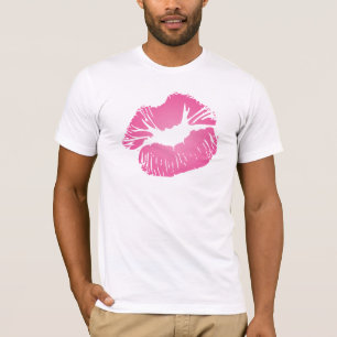 Rosa Lippen T-Shirt