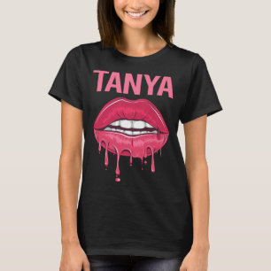Rosa Lippen - Tanya Name T-Shirt