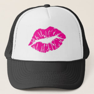 Rosa Lippen Truckerkappe