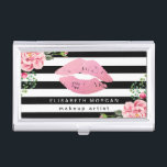 Rosa LippenblumeneinwickelnMaskenbildner Visitenkarten Etui<br><div class="desc">================= ÜBER DIESES ENTWURF ================= Rosa LippenblumeneinwickelnMaskenbildner-Visitenkarte-Halter. (1) für weitere Kundenbezogenheit, klicken Sie bitte "besonders anfertigen es" Knopf und benutzen unser Entwurfswerkzeug, um diese Schablone zu ändern. Alle Textart, Farben, Größen kann geändert werden, um Ihren Bedarf zu passen. (2) wenn Sie Hilfs- oder Zusammenbringeneinzelteile benötigen, treten Sie mit mir bitte...</div>