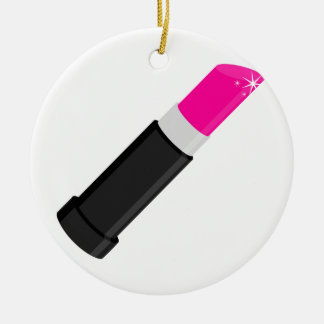 Rosa Lippenstift Keramikornament