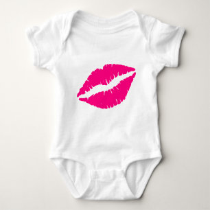 Rosa Lippenstift Pop Baby Strampler