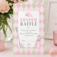 Rosa Little Putter-Windel-Raffelkarte