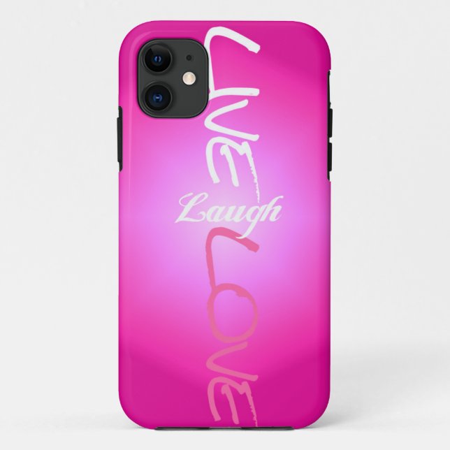 Rosa-Livelachen-Liebe iPhone Fall Case-Mate iPhone Hülle (Rückseite)
