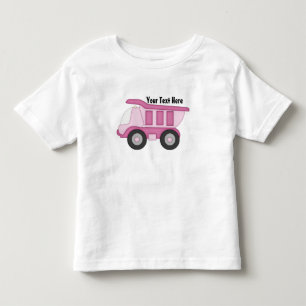 rosa LKW (Personalisiert) Kleinkind T-shirt