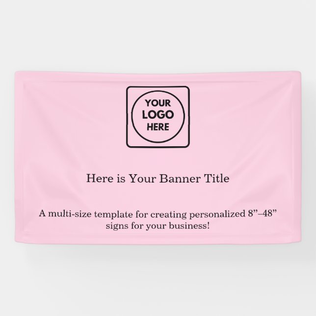 Rosa-Logo | Berufliches Branding für Unternehmen Banner (Horizontal)