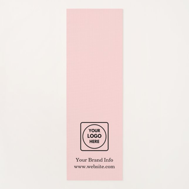 Rosa-Logo | Berufliches Geschäft Yogamatte (Vorderseite)