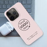 Rosa Logo | Business Corporate Modernes iPhone Cas Case-Mate iPhone Hülle<br><div class="desc">Ein einfaches,  individuelles,  rot-rosa Business Template in modernem minimalistischem Stil,  das mit Ihrem Firmenlogo und Firmenlogo oder info leicht aktualisiert werden kann. Wenn Sie Hilfe bei der Personalisierung dieses Produktes benötigen,  kontaktieren Sie mich bitte über den unten stehenden Nachrichtenkopf und ich werde Ihnen gerne weiterhelfen.</div>