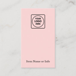 Rosa Logo | Custom Modern Jeweling Earring Brandin Visitenkarte