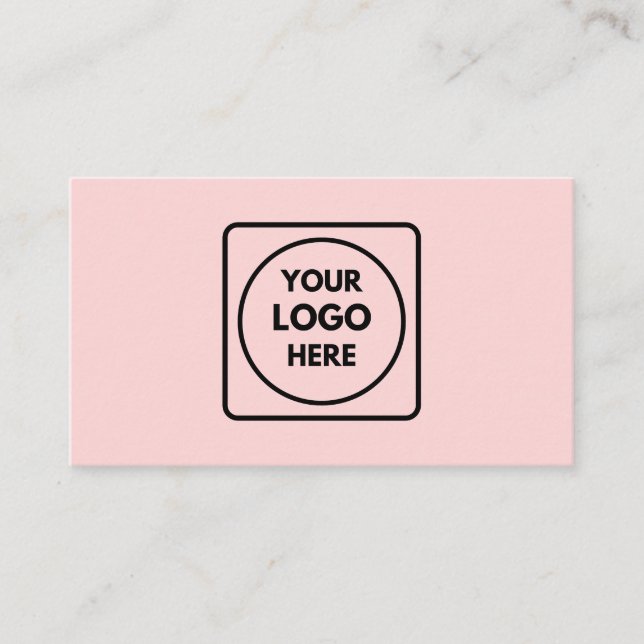 Rosa-Logo | Minimalistisches Berufliches Design Visitenkarte (Vorderseite)