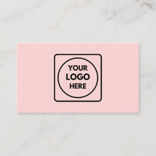 Rosa Logo Minimalistisches Professionelles Desig Visitenkarte