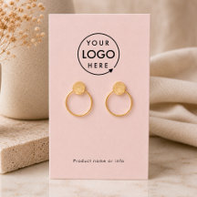 Rosa Logo | Modern Earring Juwelier Display Card