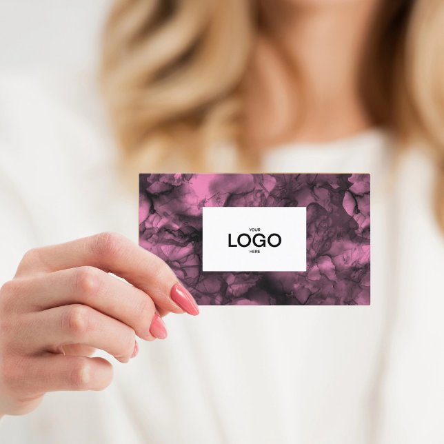 Rosa Logo Visitenkarte (Von Creator hochgeladen)