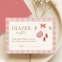 Rosa lokal gekaufte Babyparty-Windelverlosung