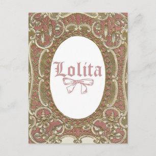 Rosa Lolita Postkarte