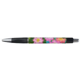 Rosa Lotos-Wasserlilie-Blumen-Stift Kugelschreiber