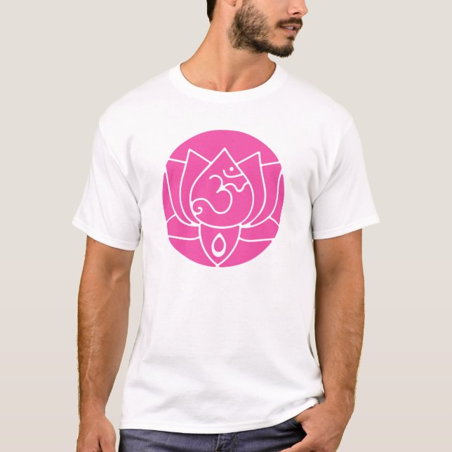 Rosa Lotos Yogini Shirt (Vorderseite)