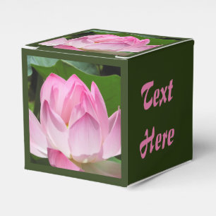 Rosa Lotus Bloom Geschenkschachtel