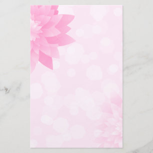 Rosa Lotus Blume Bokeh Briefpapier